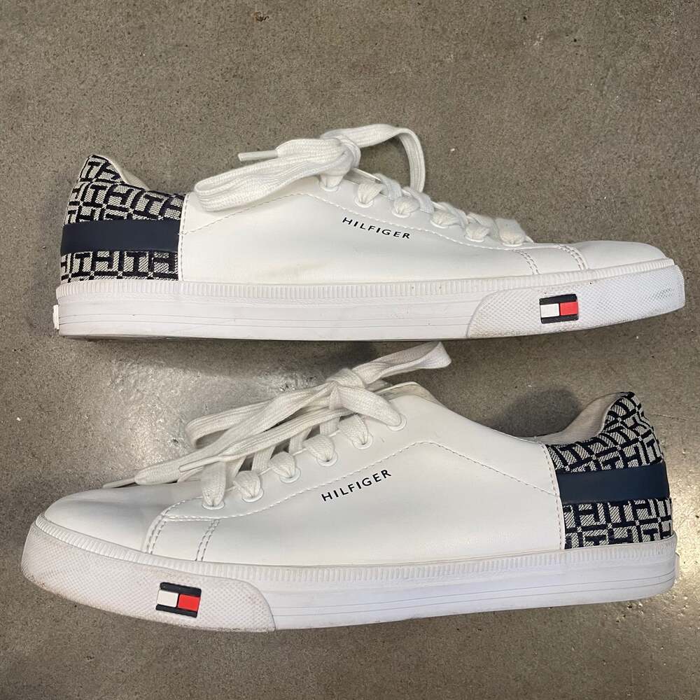 Tommy Hilfiger white classic sneaker womens shoes size 10